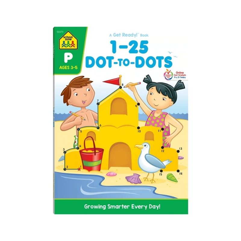 1-25 Dot-to-Dots Preschool Workbook