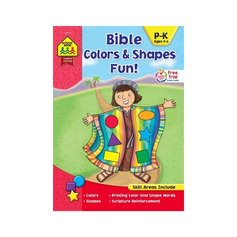 Bible Colors & Shapes Fun! Grades P-K Workbook