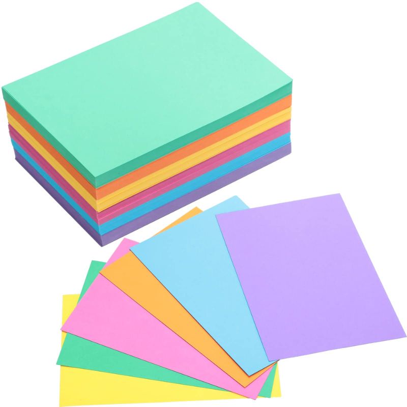 Color Cards 3X8.75 Flash Cards 20 Eaof 5 Assorted
