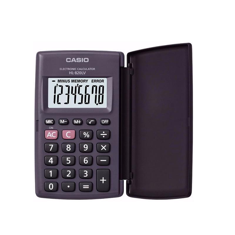 Calculadora casio negra de bolsillo (8 dígitos) - Ultracomonline.com