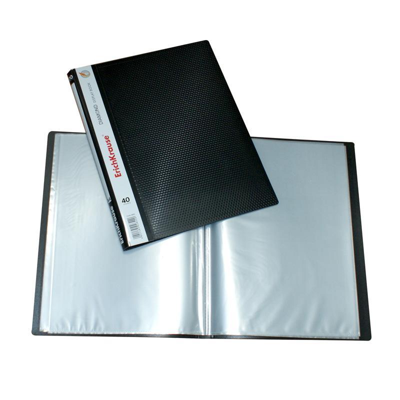Carpeta e.krause display book diamond t/carta c/40 div. Negra - Ultracomonline.com