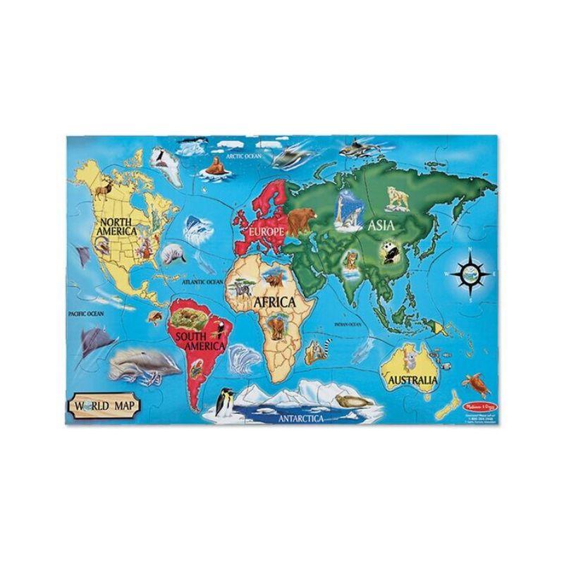 LCI-446-(10446)-(33PC)-WORLD-MAP-FLOOR--PUZZLE