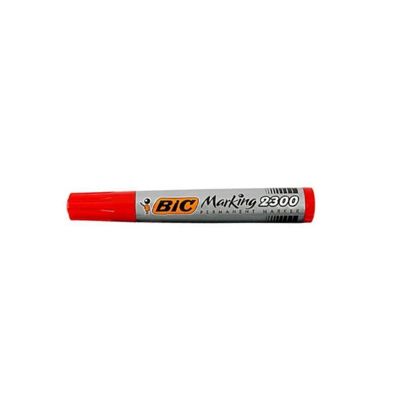 Marcador bic permanente rojo (p/cuadrada) (und) - Ultracomonline.com