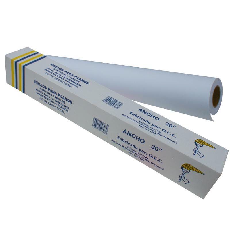 Papel bond ultrapaper de 20lb (30" x 150 pies) (core-2") - Ultracomonline.com