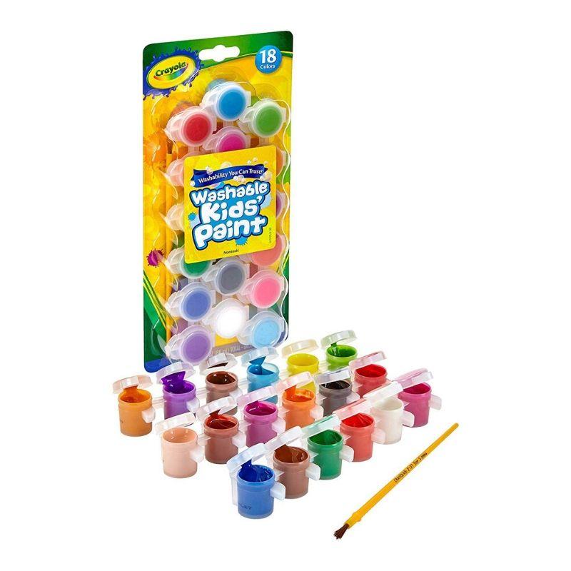 CRAYOLA-5401250305-WASHABLE-KIDS'PAINT-SURT.-(SET/18-)(E)-062003001157