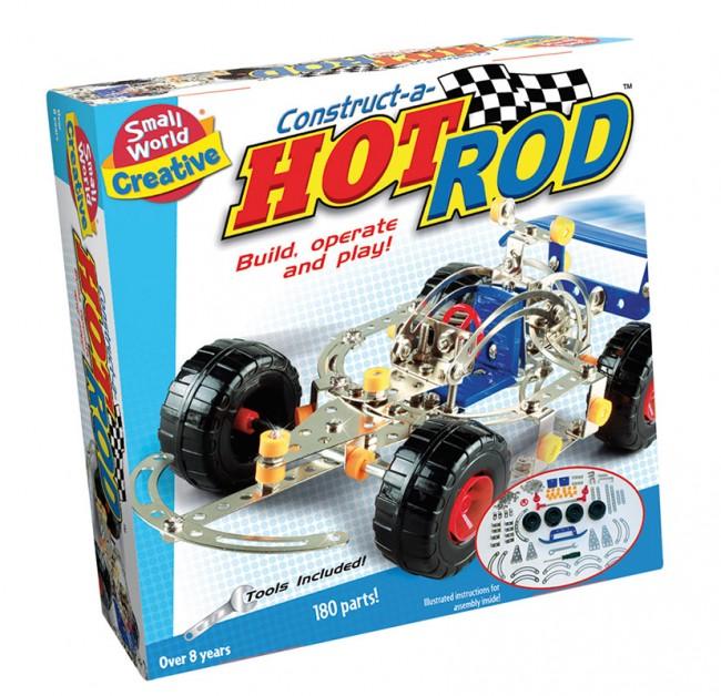 SWT-9725743 CREATIVE:CONSTRUCT-A-HOT ROD 180 PCS (CARRO METAL Y PLAST)