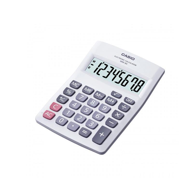 Calculadora casio blanco (8 dígitos) - Ultracomonline.com