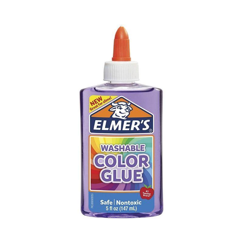 Elmer's goma transparente washable color glue púrpura (5 oz) - Ultracomonline.com