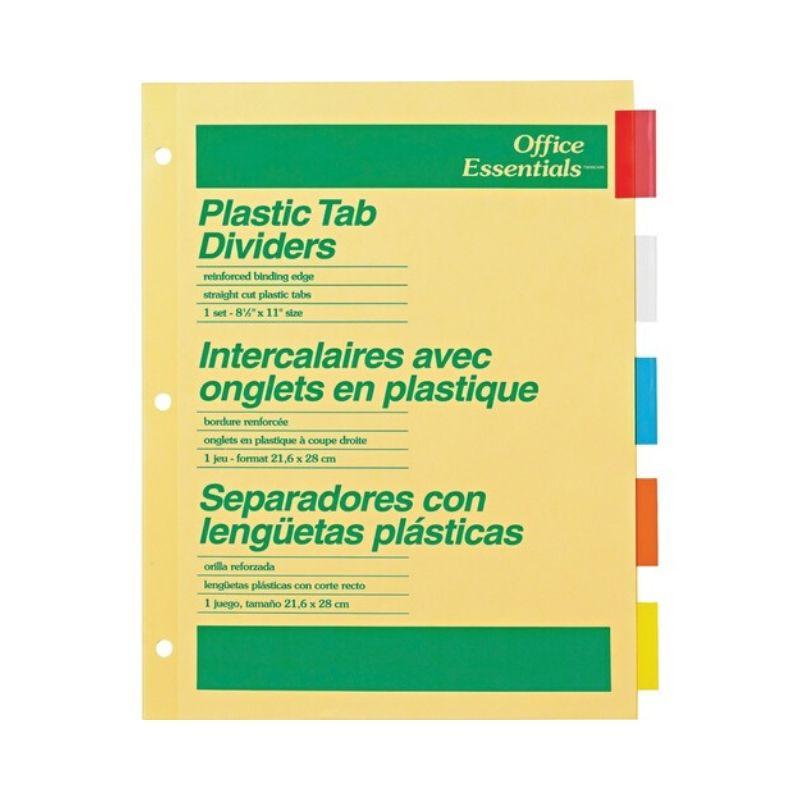 "División de portafolio avery (8.5"" x 11"") (5 colores) - Ultracomonline.com"