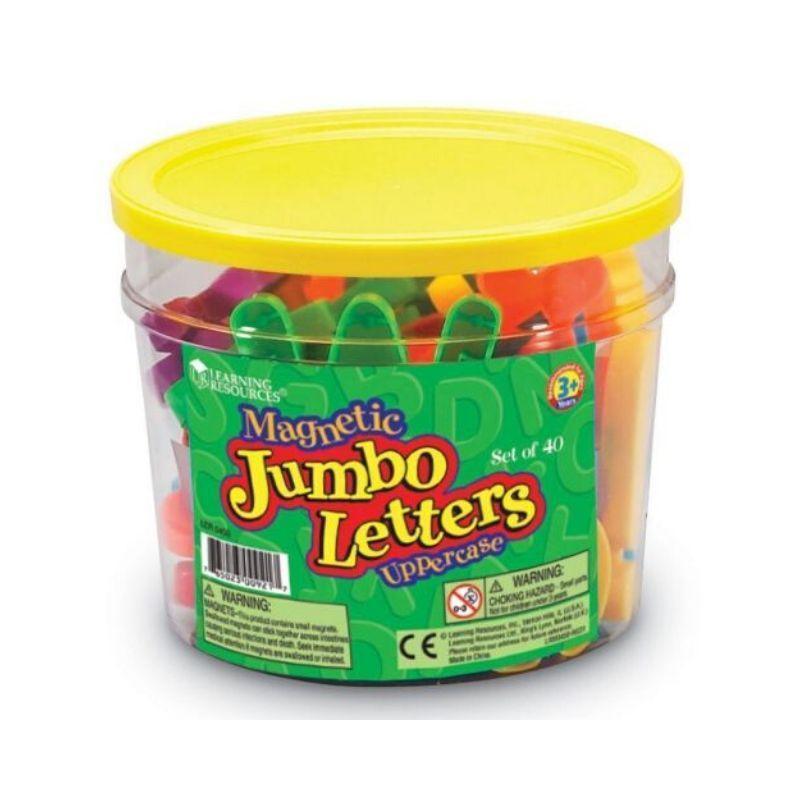 LEARNING-RESOURCES-JUMBO-MAGNETIC-UPPERCASE-LETTERS-(SET/40)