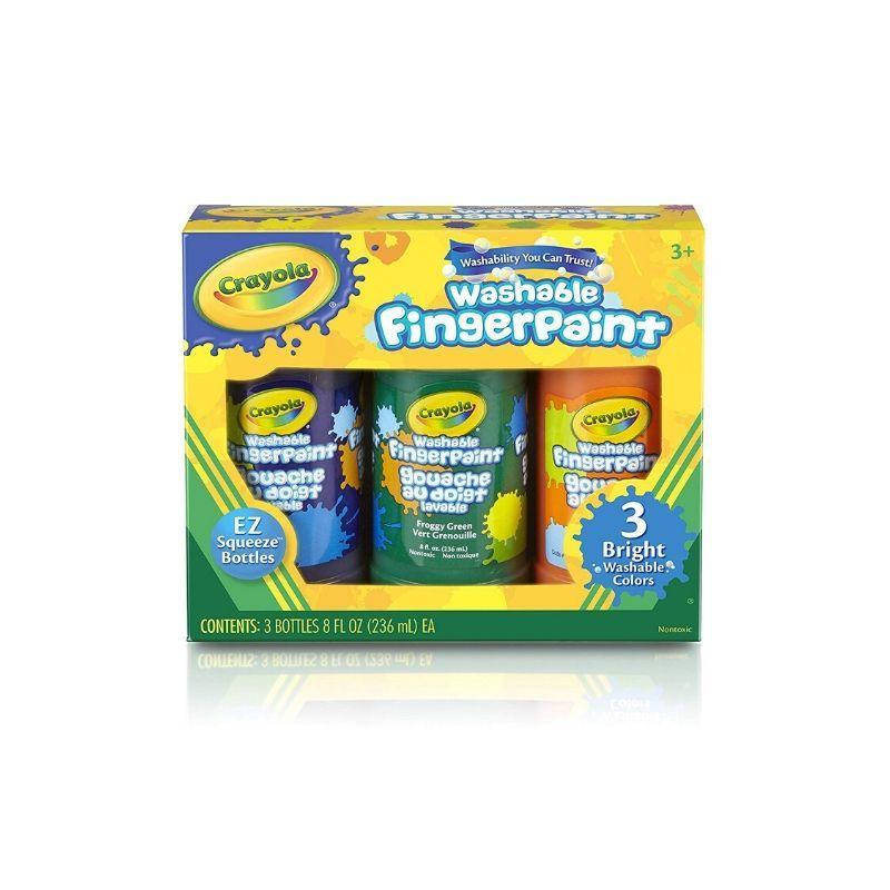 CRAYOLA-PINTURA-LAVABLE-PARA-DEDOS-COLORES-BRILLANTES(8OZ)(SET-3)