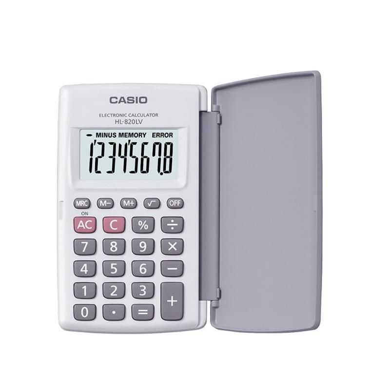 Calculadora casio blanca de bolsillo (8 dígitos) - Ultracomonline.com