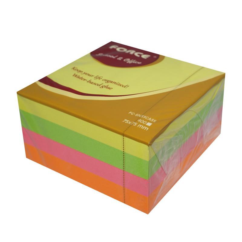 "NOTAS-ADHESIVAS-FORCE-COLORES-NEÓN-SURTIDOS-(3""-X-3"")-(400-HOJAS)-0605034"
