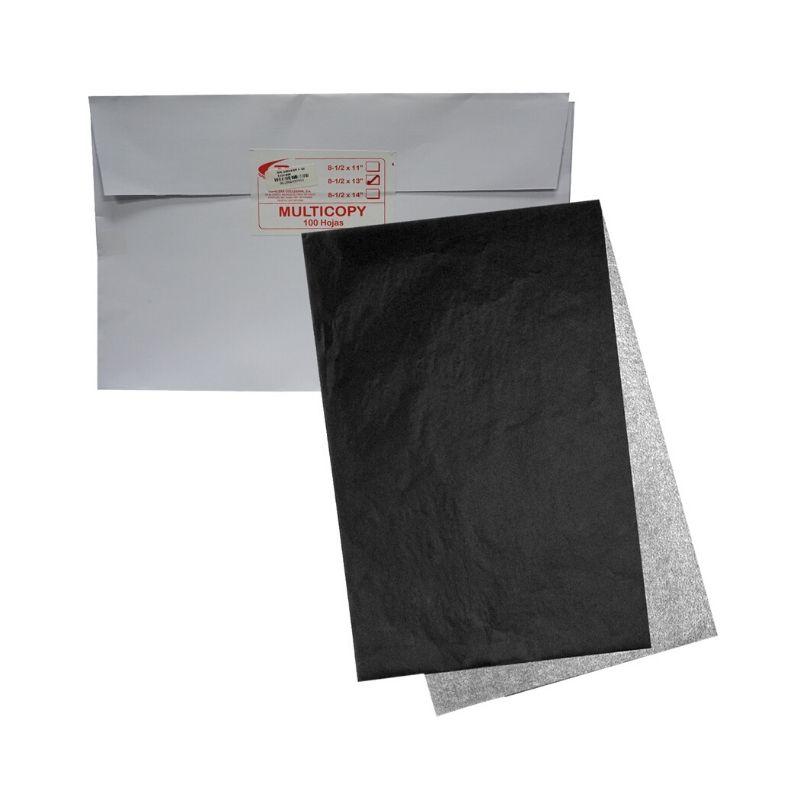 Papel carbón force multicopy (8.5" x 13") negro (100 hojas) - Ultracomonline.com