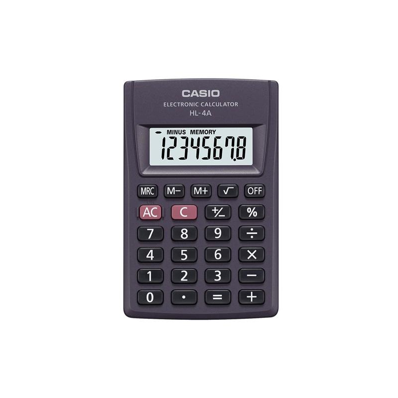 Calculadora casio negra de bolsillo (8 dígitos) - Ultracomonline.com