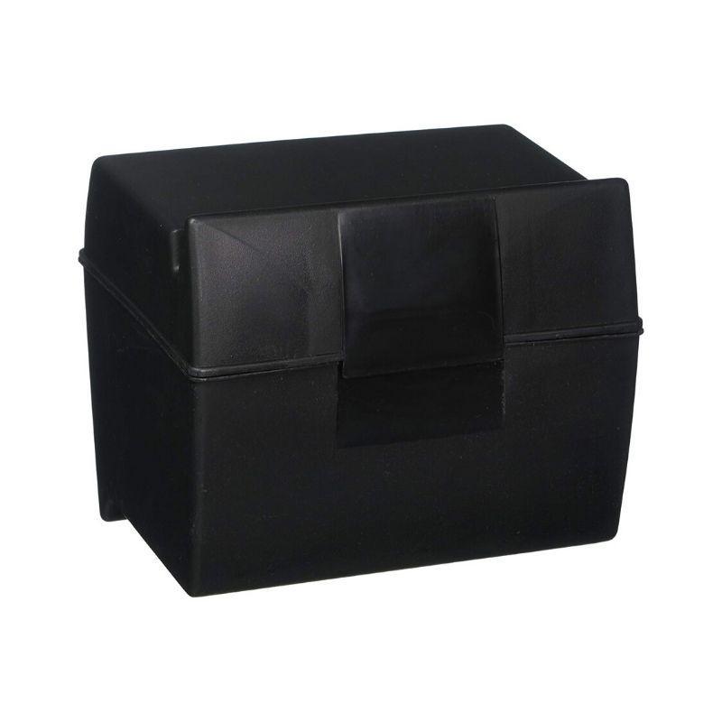 Tarjetero oxford plástico negro (4"x6") - Ultracomonline.com