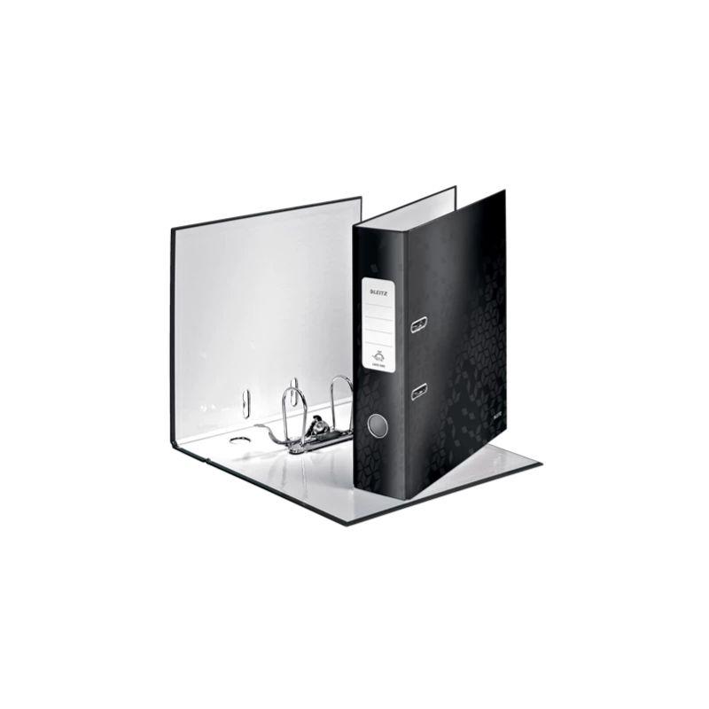 Archivador de palanca leitz 180° wow oficio negro (80mm) - Ultracomonline.com