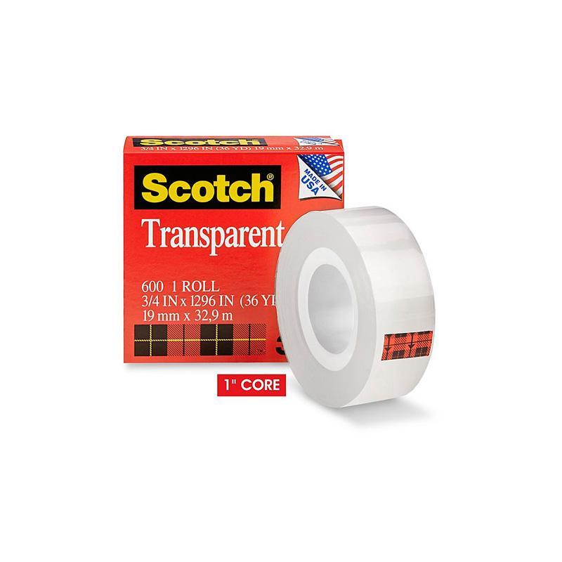 Tape 3m-scotch transparente glossy (3/4 x 36 yardas