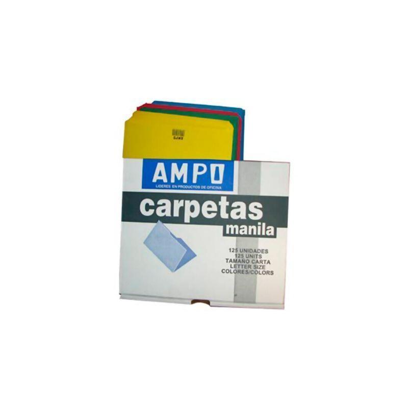 Folder ampo manila tamaño carta (colores surtidos) - Ultracomonline.com