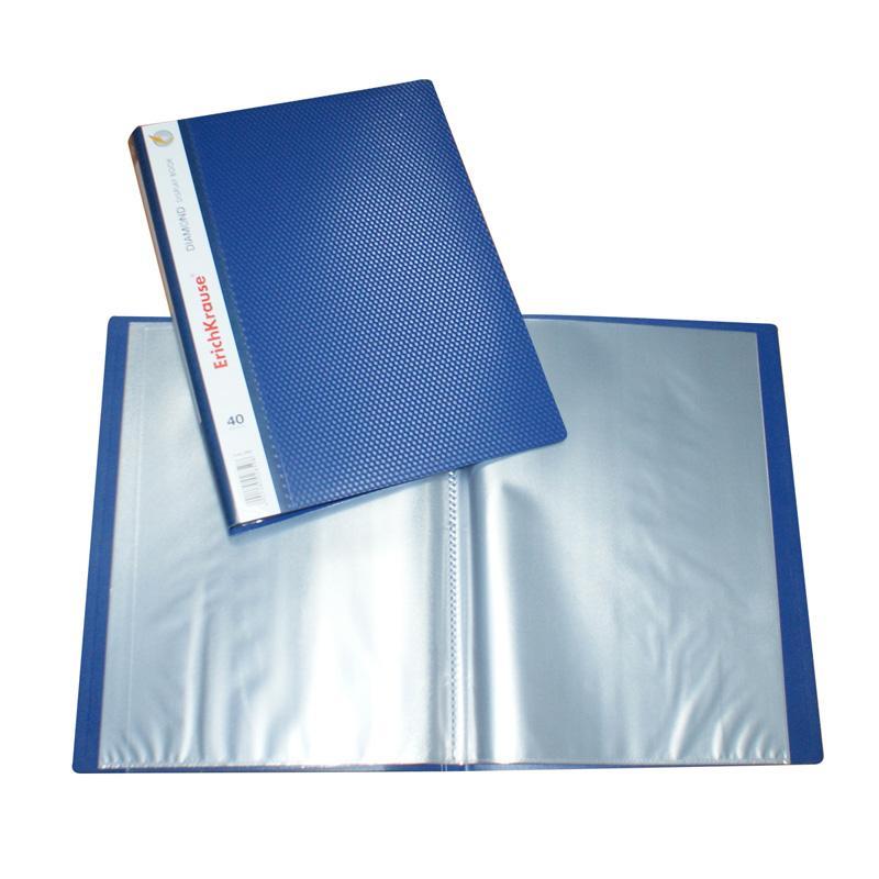 Carpeta e.krause display book diamond t/carta c/40 div. Azul - Ultracomonline.com