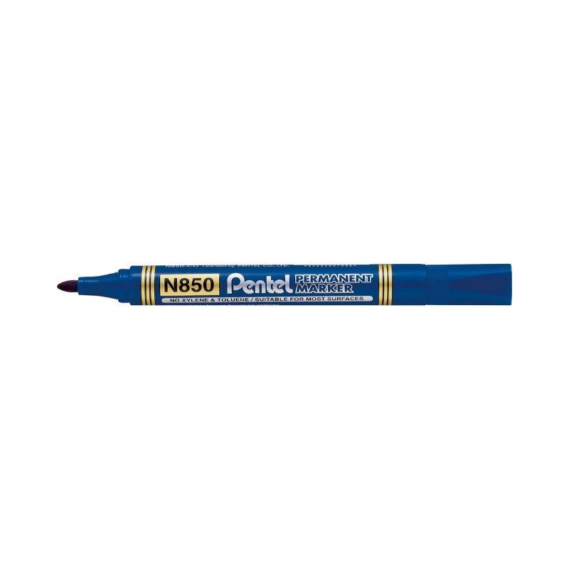 Marcador pentel permanente gruesa azul (p/redonda) - Ultracomonline.com