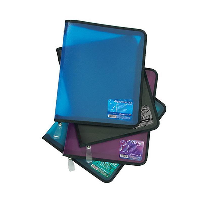 Carpeta e.krause vivid colors ejec. T/carta con zipper colores surtidos - Ultracomonline.com