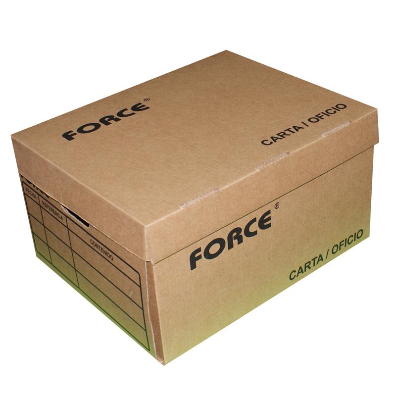 Caja de archivo de cartón force (18 x 15 x 10) (t/legal) (t/carta) –