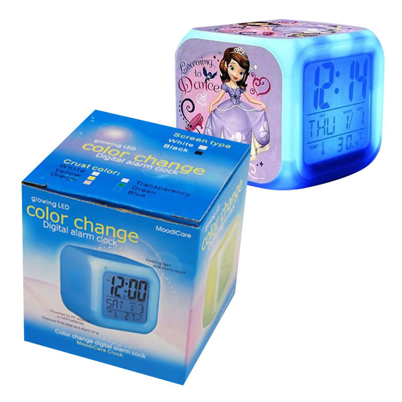 SUBLIMACION 31-7LEDWC-6 RELOJ BLANCO SUBLIMABLE DE 7.5 PLG CAMBIA DE COLOR LED.