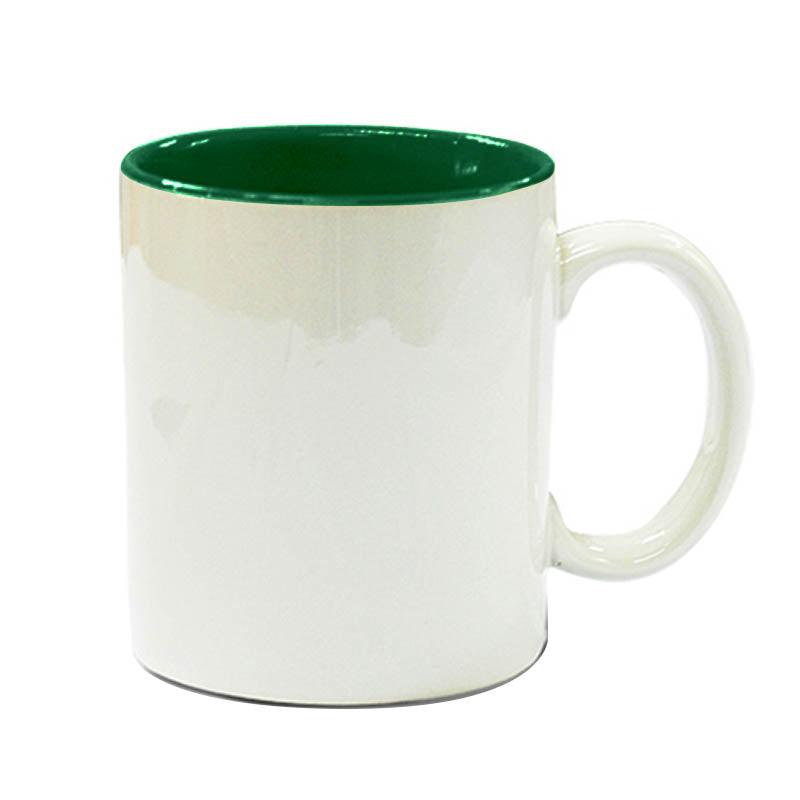 Taza de Cerámica Grado-A con color interior (11-oz)