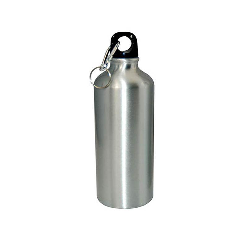 BOTELLA DE ALUMINIO PLATA (600ML)