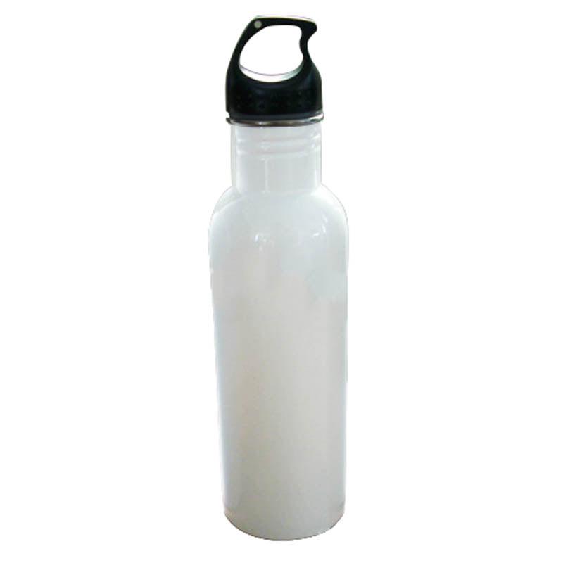 BOTELLA DE ACERO INOXIDABLE BLANCA (600ML)