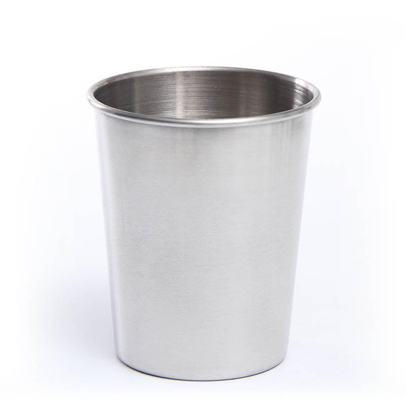 VASO DE ACERO INOXIDABLE PLATA (500ML)