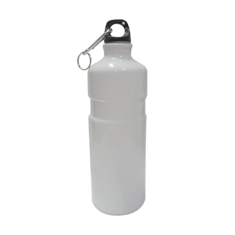 BOTELLA DEPORTIVA DE ALUMINIO BLANCA (750ML)