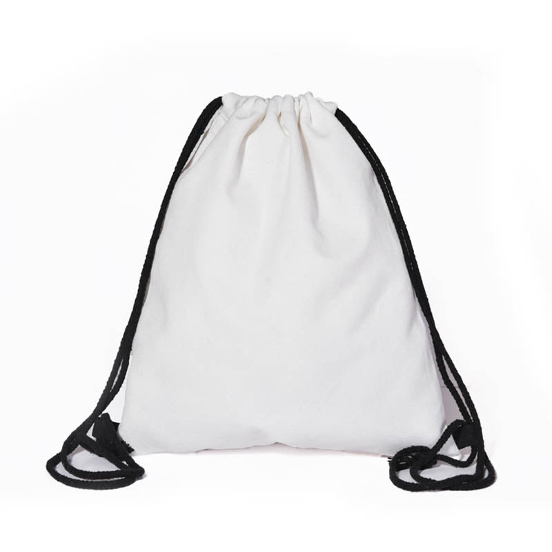 FCS-SPDB3640 BOLSO BLANCO TIPO MOCHILA CORDON DE POLIESTER (36X40CM)