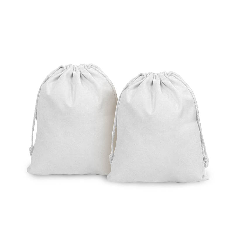 FCS-T-10136 BOLSA BLANCA DE VIAJE Y CORDON (35X40CM)