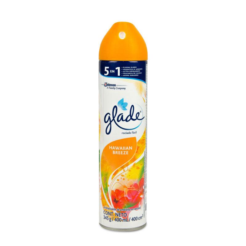 DESODORANTE AMBIENTAL GLADE AEROSOL HAWAIIAN BREEZE (5 EN 1) (345G-400ML)