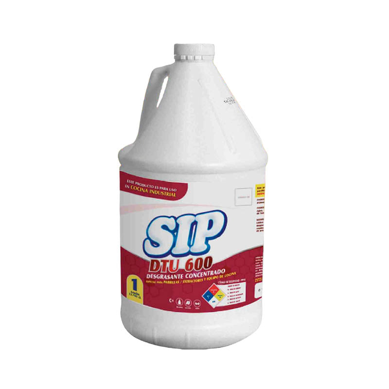 DETERGENTE SIP LÍQUIDO DESENGRASANTE CONCENTRADO DTU-600 (GALÓN)