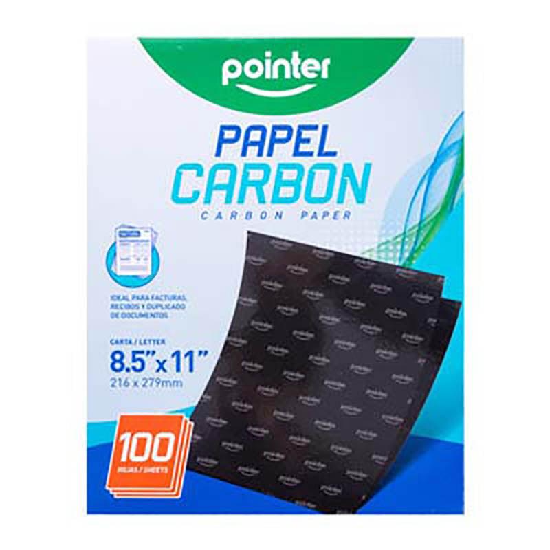 PAPEL CARBON POINTER NEGRO T/CARTA (8.5"X11") (P/100H)