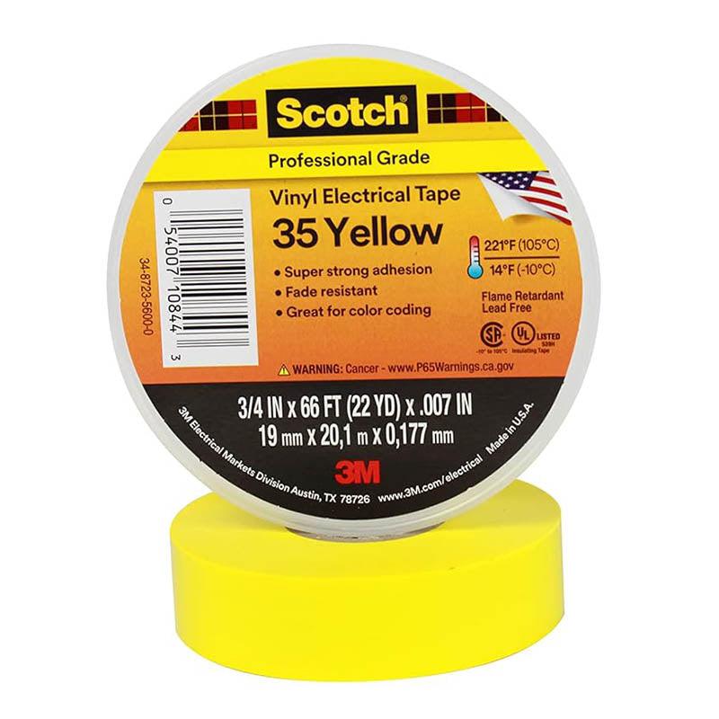 Vinil electrical Tape yellow Scotch