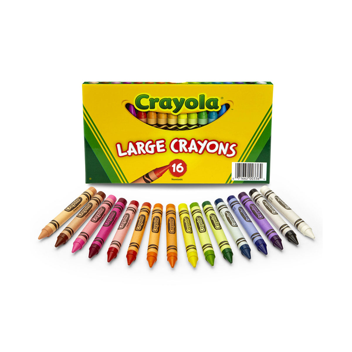 Crayola crayons large size (set/16)