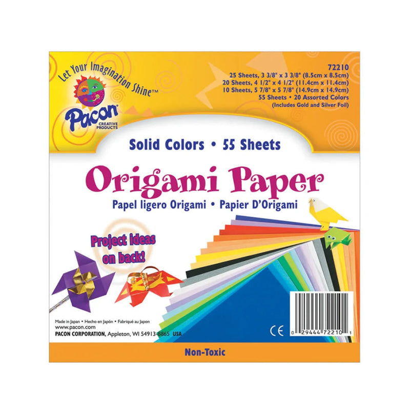 PACON ORIGAMI PAPER SOLI D C.(55H)