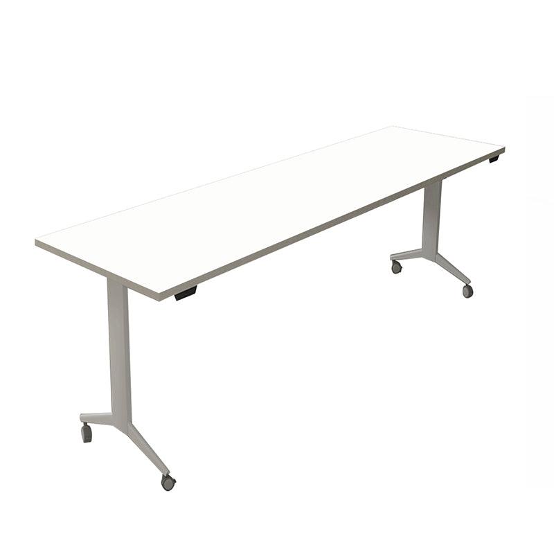 MESA ISMOBEL FEDRA F-S-146 S ABATIBLE 140X60CM CON PATAS "Y"  COLOR BLANCO