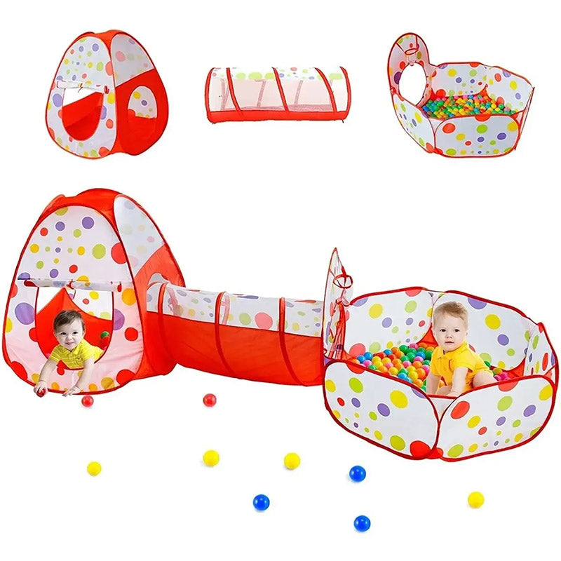 ACRUX TOYS SET 3 EN 1 – TÚNEL + CARPA + PISCINA