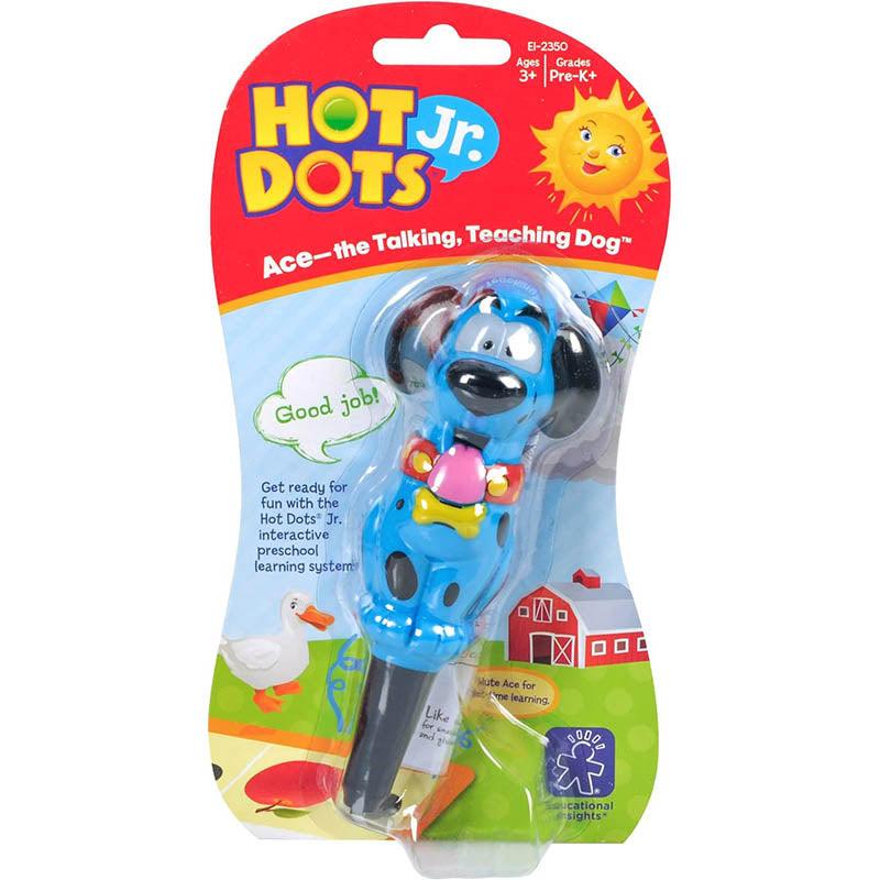 EI-2384 HOT DOTS JR. STORY BOOK 4-BOOK SET WITH ACE-THE TALKING, TEACHING, DOG PEN