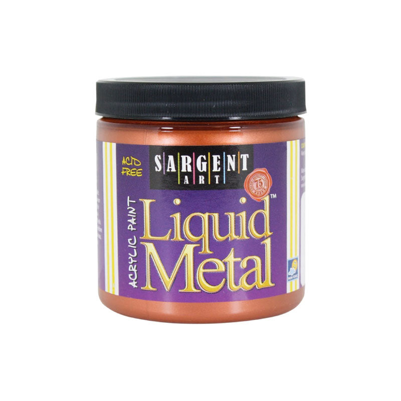 Liquid metal acrylic paint copper