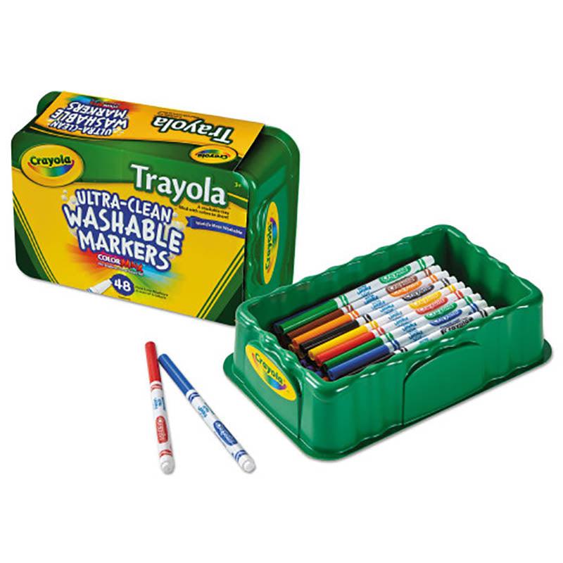 CRAYOLA 588214 WASHABLE FINE LINE MARKER TRAYOLA PACK