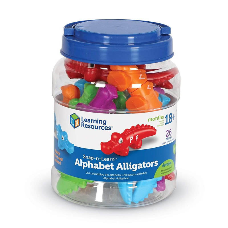 Ler-6704 snap n learn alphabet alligators