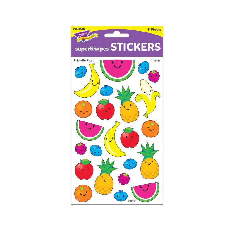 Friendly Fruits SuperShapes Stickers