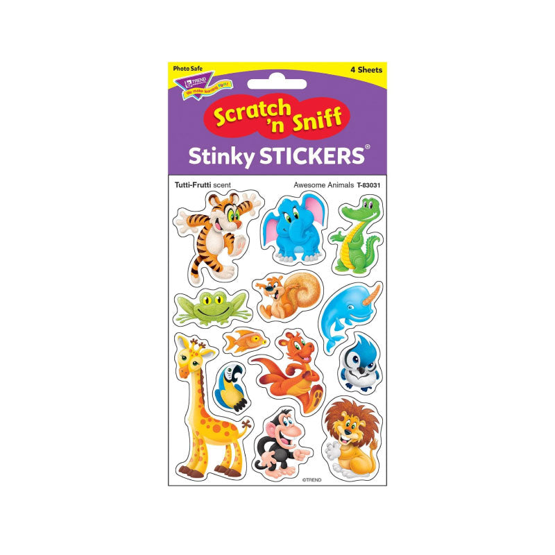 Awesome Animals Stinky Stickers/ tutti frutti