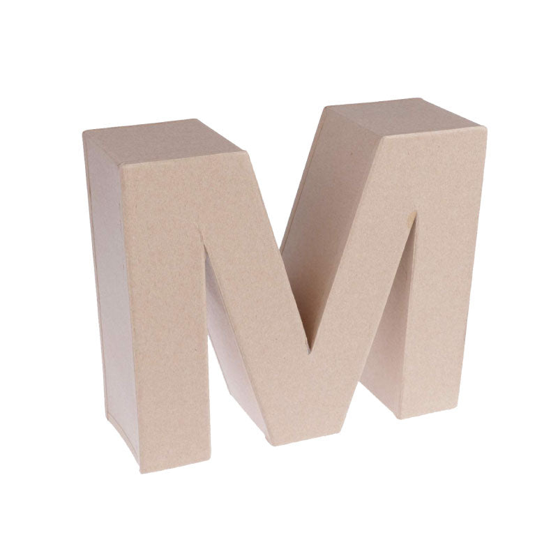 LETRA/NUMERO CARTON DECORATIVA 16.5X5.5CMS - M